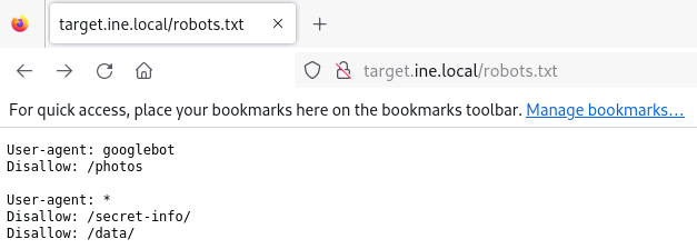 Captura de robots.txt